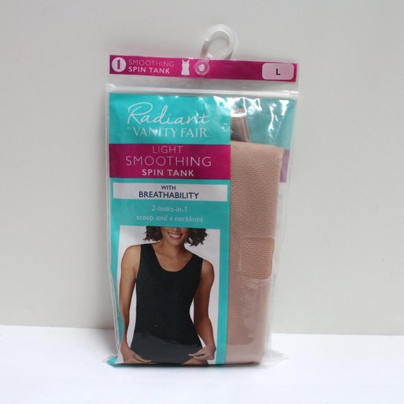 Radiant by Vanity Fair Women's Size Large Spin Tank Scoop or V-Neck Daywear - Picture 1 of 12